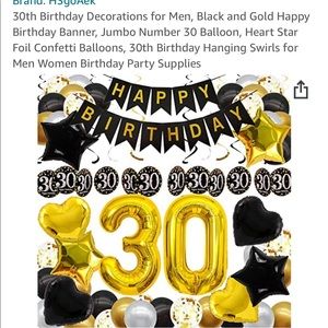 30th birthday party decor